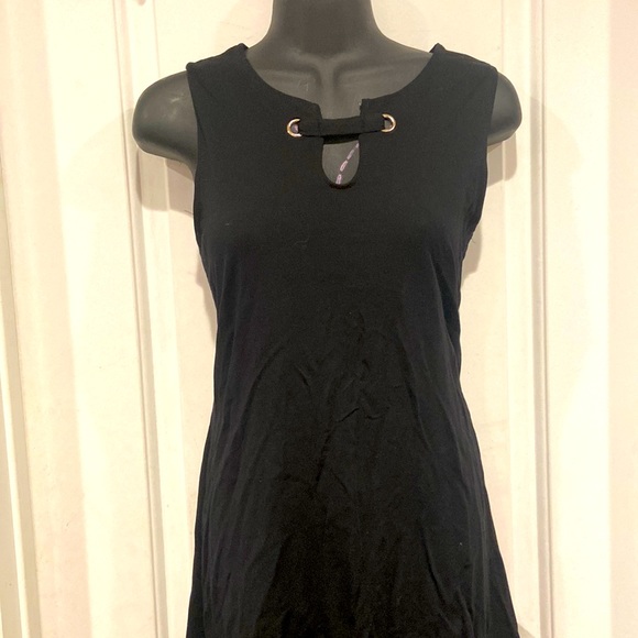 J high low bottom black tank dress - Picture 1 of 8
